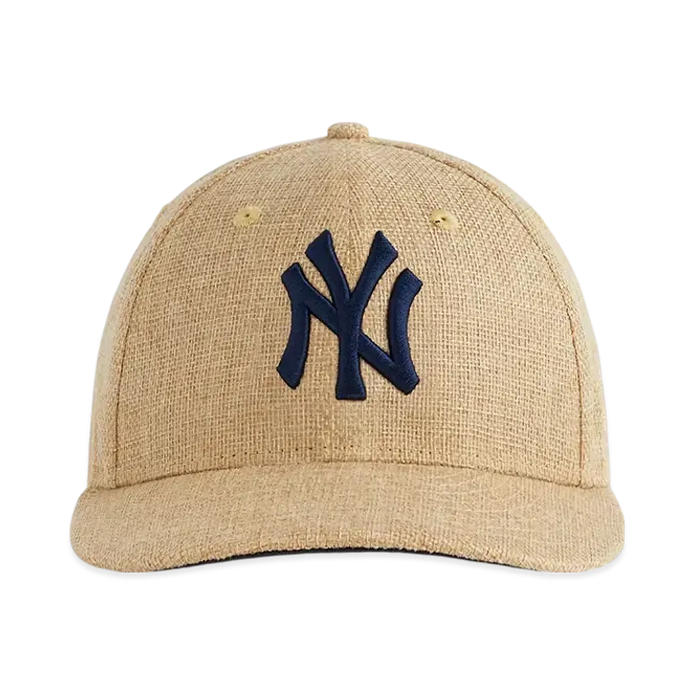 Kith x New Era x the New York Yankees Raffia Low Profile 59FIFTY Fitted "Natural"