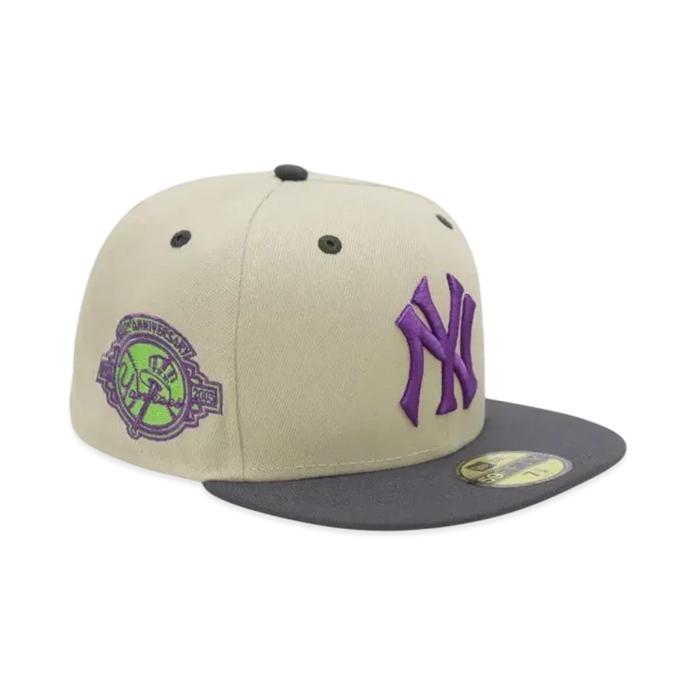NEW ERA x THE CAP 59Fifty 'Purple Haze Pack 02' New York Yankees "Stone/Charcoal Gray"