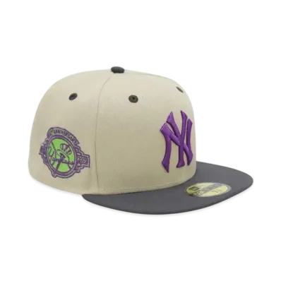 NEW ERA x THE CAP 59Fifty 'Purple Haze Pack 02' New York Yankees "Stone/Charcoal Gray"