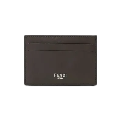 FENDI Slim Shadow Card Holder "Brown"