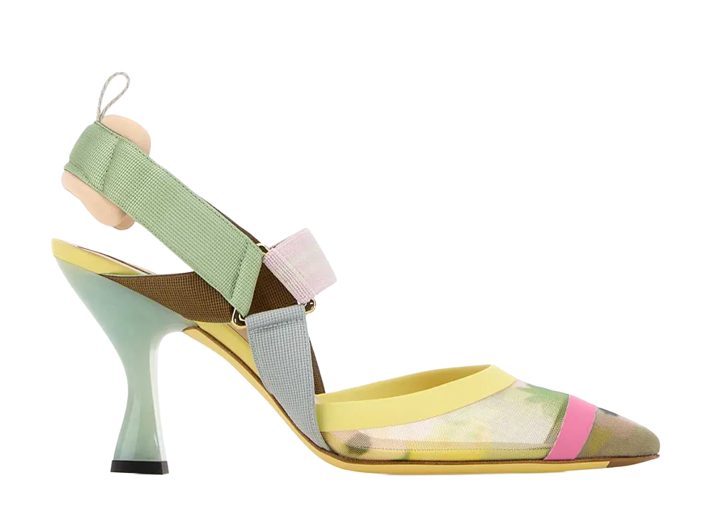 FENDI Women's Colibri Pumps Mesh "Multi Color"