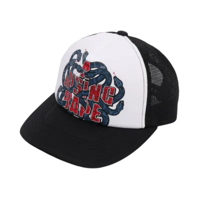 A BATHING APE Year Of Snake Mesh Cap "Black"