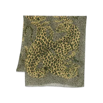 Saint Laurent Women's Scarfs "Green"