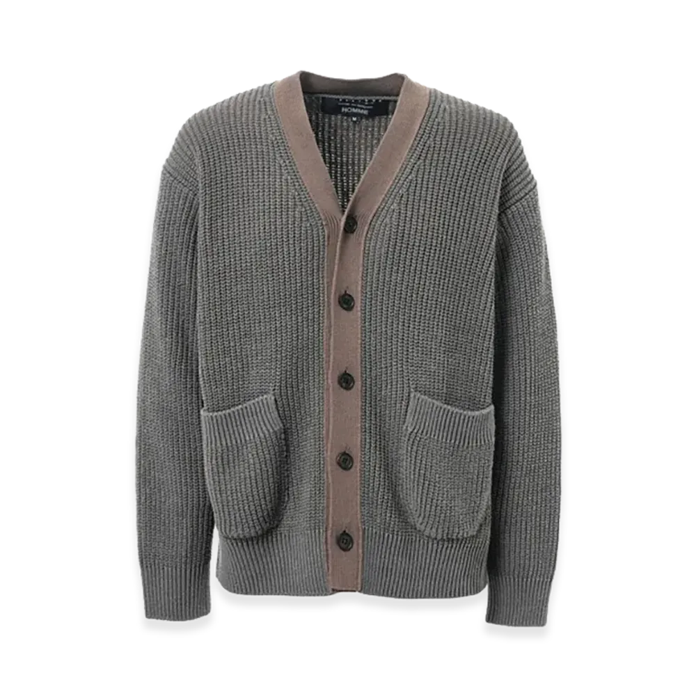 COMME des GARCONS HOMME Low Gauge Cardigan "Gray"