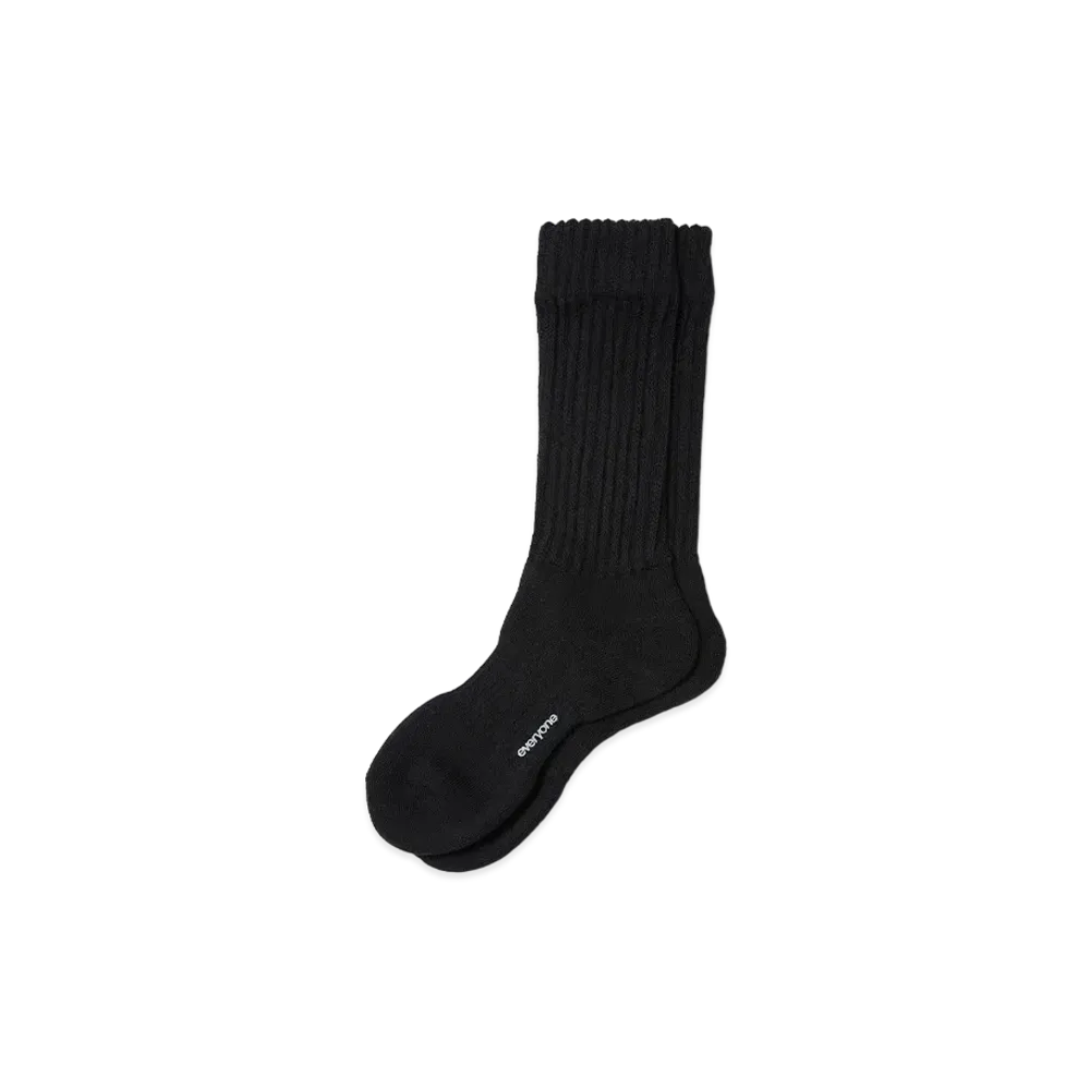 everyone Rib Socks "Black"