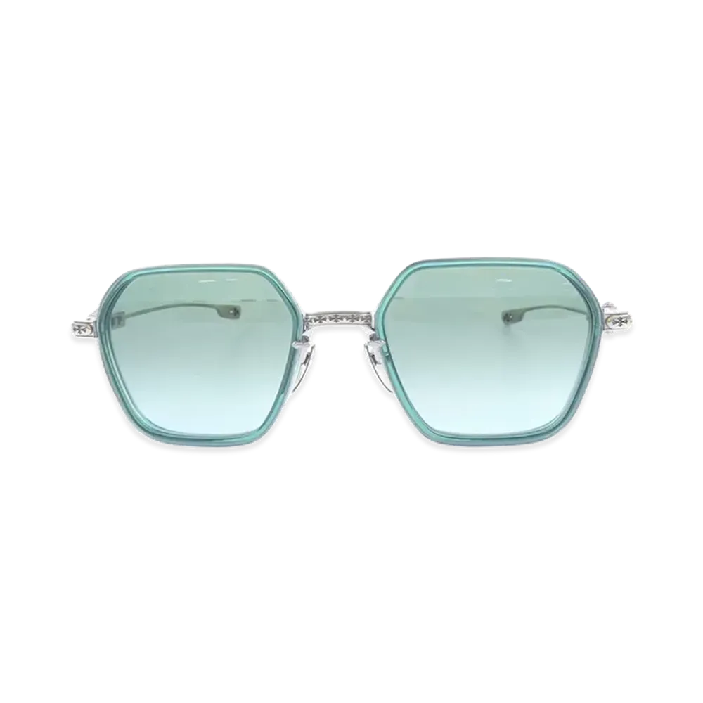 Chrome Hearts DANGER ZONE Sunglasses "Green/Silver"