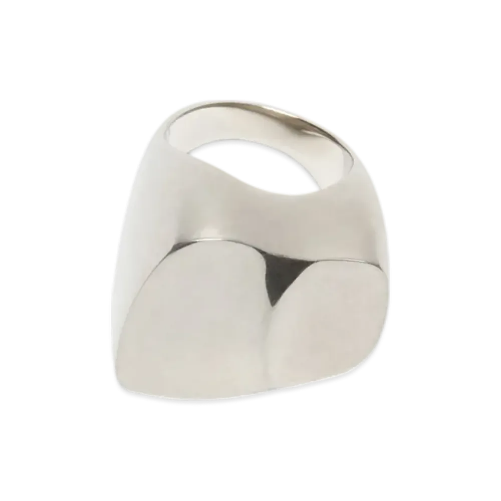 Acne Studios Brass Croco Scale Ring "Silver"