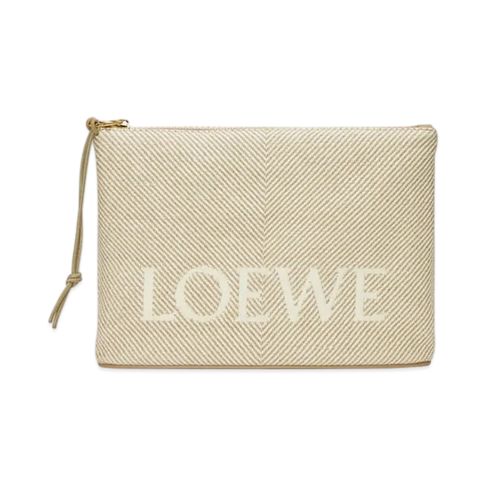 LOEWE Oblong Pouch "Ecru"