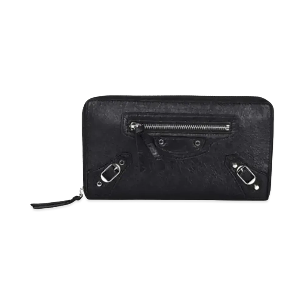 BALENCIAGA Classic Leather Wallet "Black"