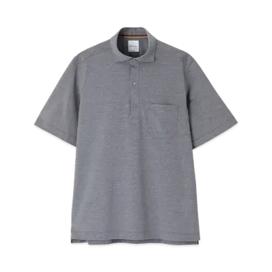 Paul Smith Solid Pique Polo Shirt "Gray"