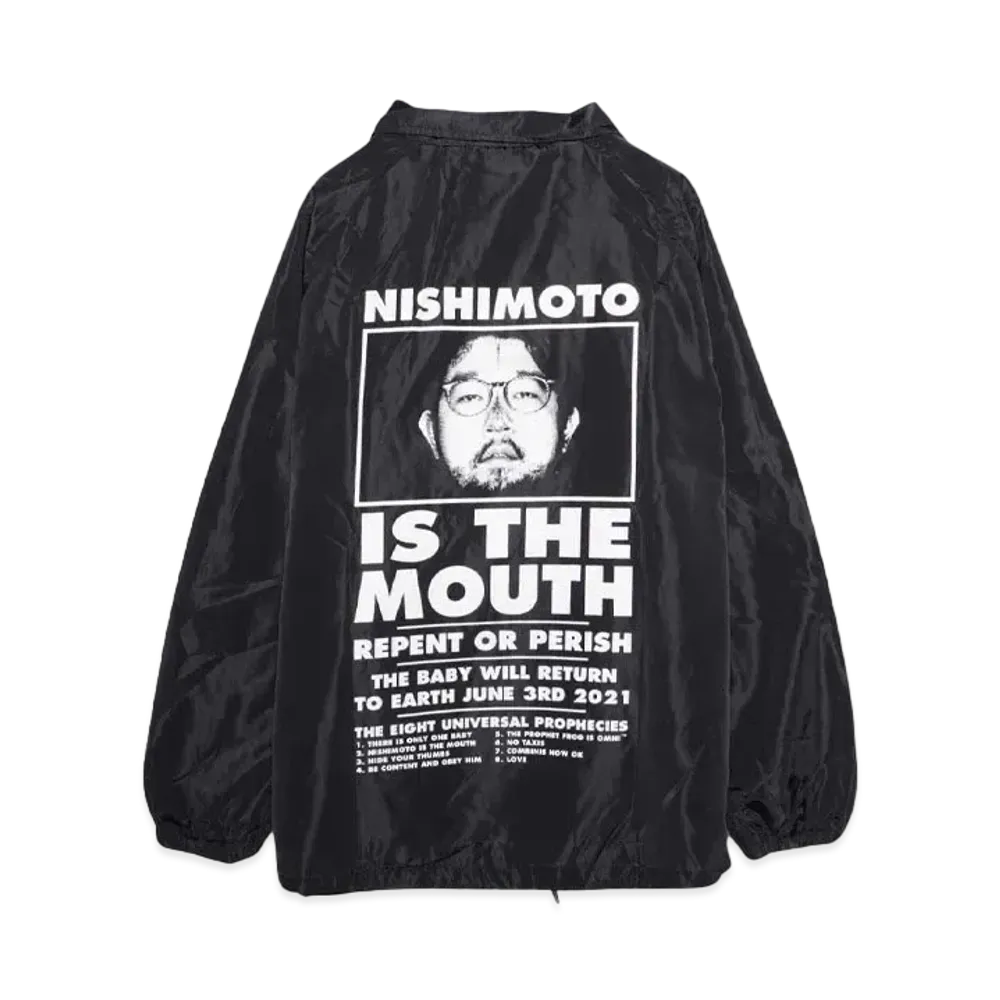 NISHIMOTO IS THE MOUTH CLASSIC COACH JKT "BLACK/WHITE"