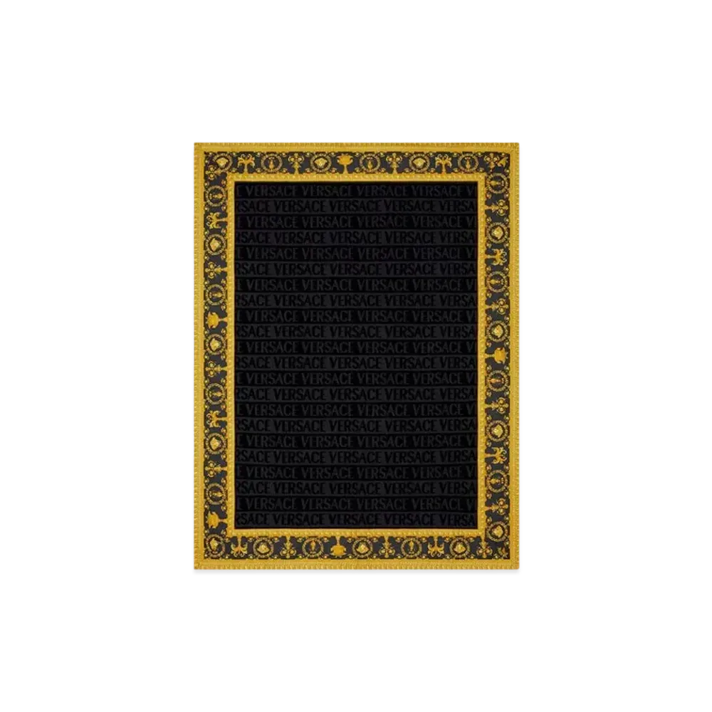 Versace I Love Baroque Beach Towel "Black"