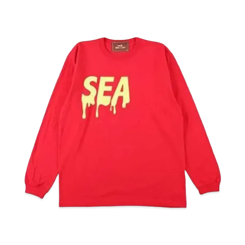 WIND AND SEA x meiji (SEA) L/S T-shirt "Hi Milk Chocolate"