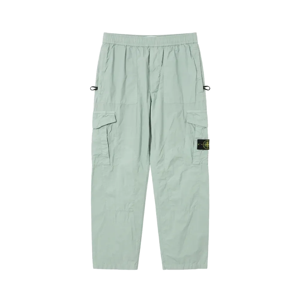 Stone Island 30803 Stretch Cotton Tela Paracadute Garment Dyed Cargo Pants - 23SS "Blue"