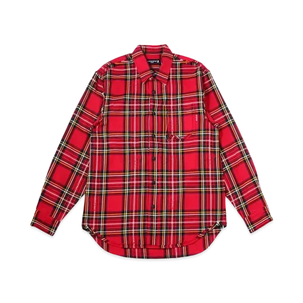 mastermind JAPAN Reversible Plaid Shirts "Red Tartan Plaid"