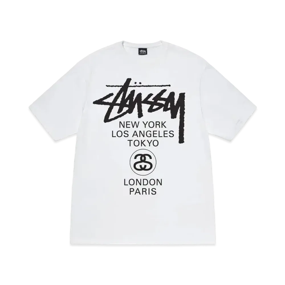 Stussy World Tour T-Shirt 2023 "White"
