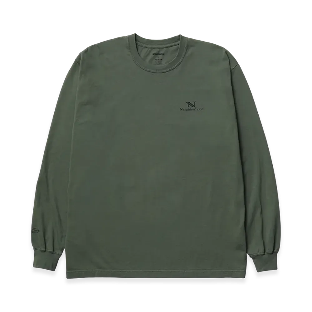 NEIGHBORHOOD NH. Tee LS-3 "Olive Drab"