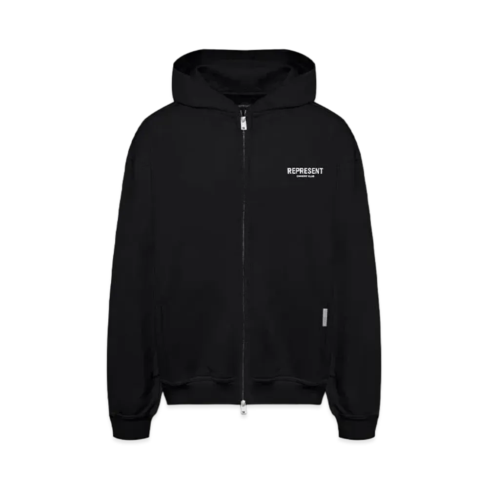 REPRESENT Owners Club Zip Hoodie "Black"