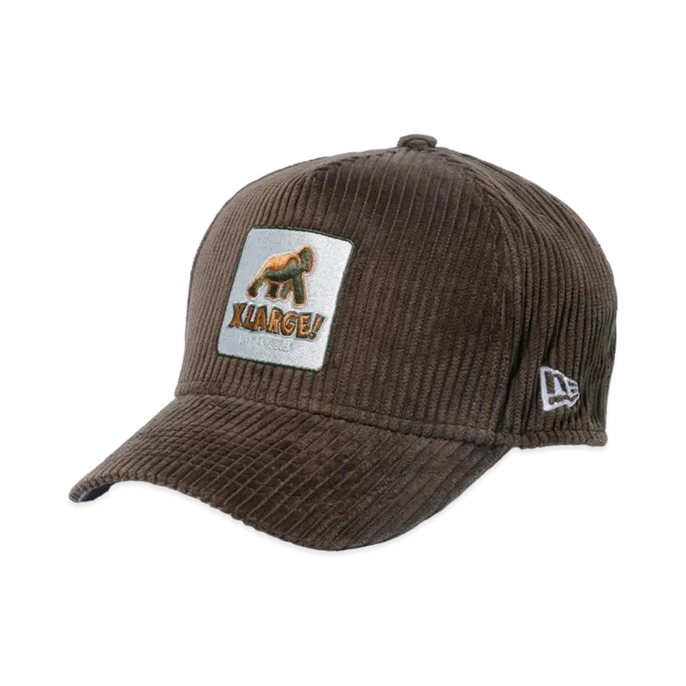 XLARGE x NEW ERA WALKING APE SNAPBACK CORDUROY CAP "Brown"