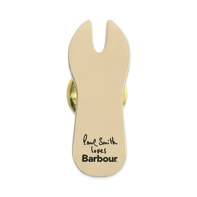 Barbour x Paul Smith Chip Fork Pin Badge "Gold"