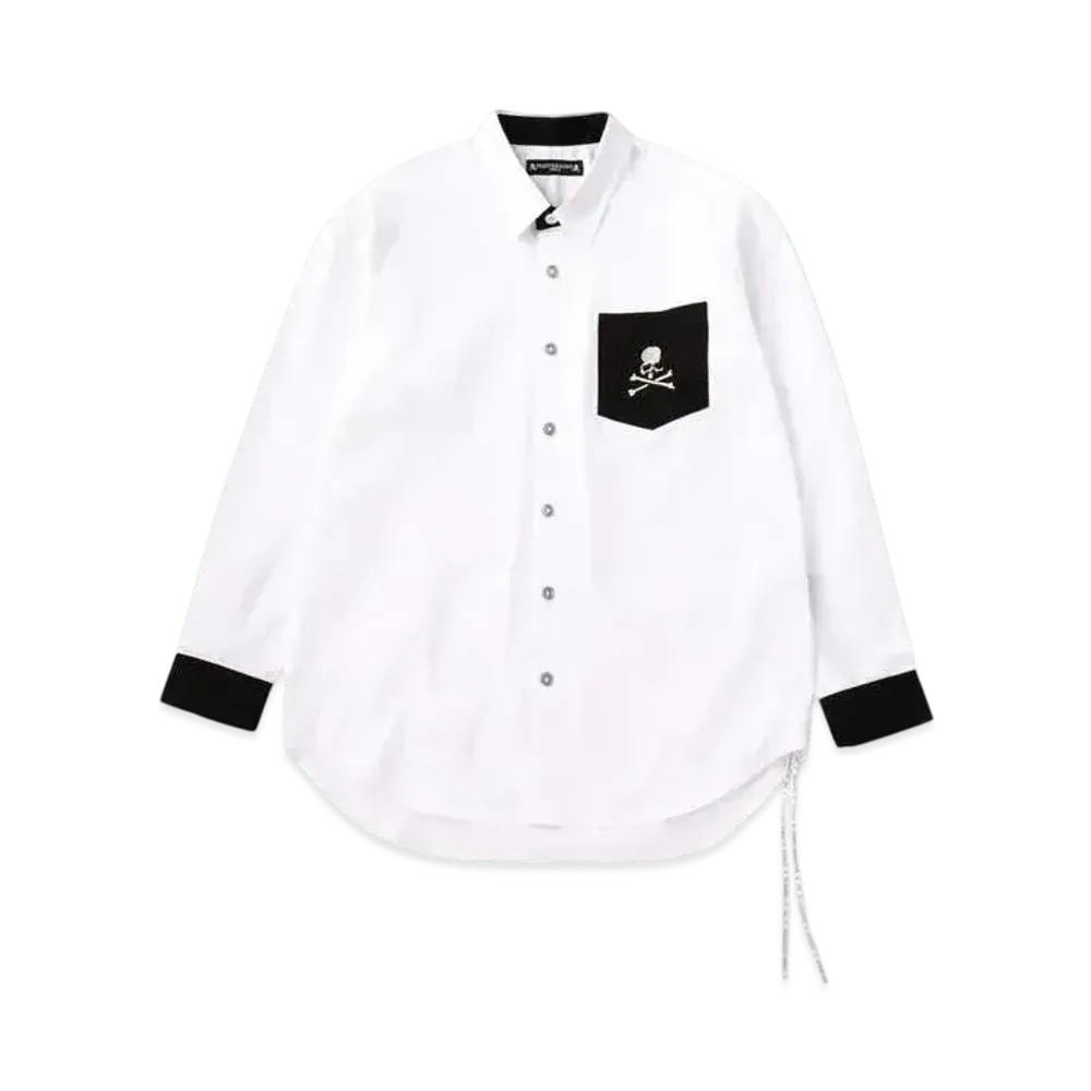 mastermind WORLD Masterseed Satin LS Shirt "White"
