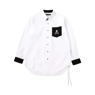 mastermind WORLD Masterseed Satin LS Shirt "White"