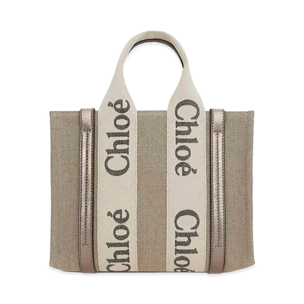 Chloe Women's Small Tote Bag Woody "Beige"