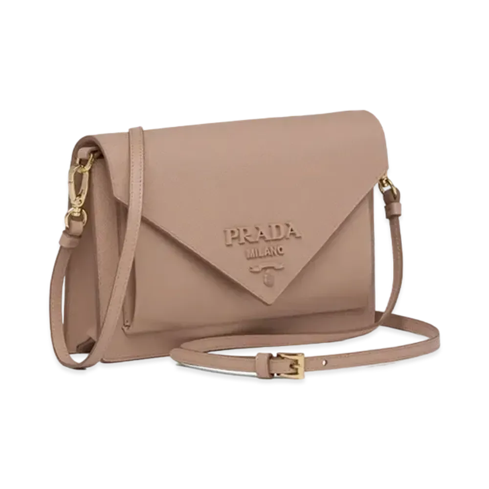 PRADA Saffiano Leather Mini Bag "Pink Beige"