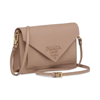PRADA Saffiano Leather Mini Bag "Pink Beige"