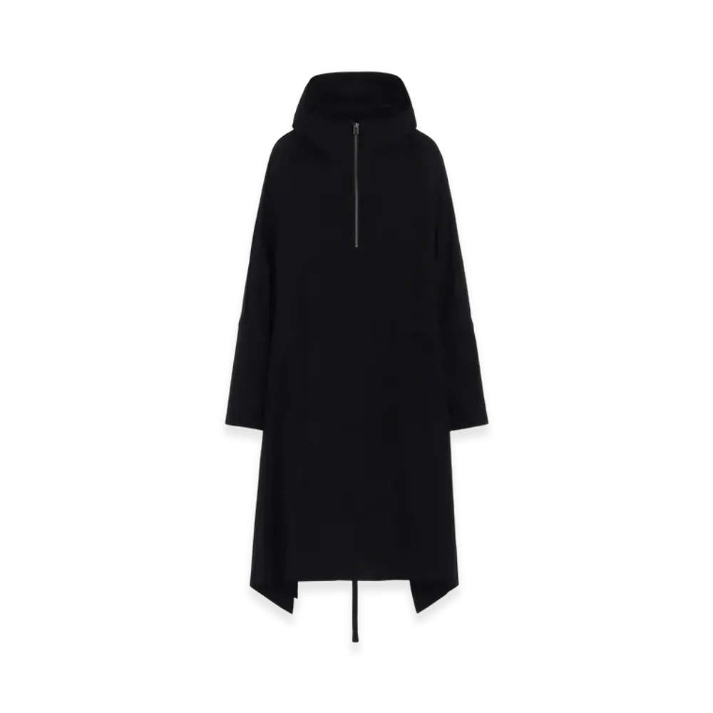 Ground Y Wool Gabardine Side Cut-Out Dresses "Black"