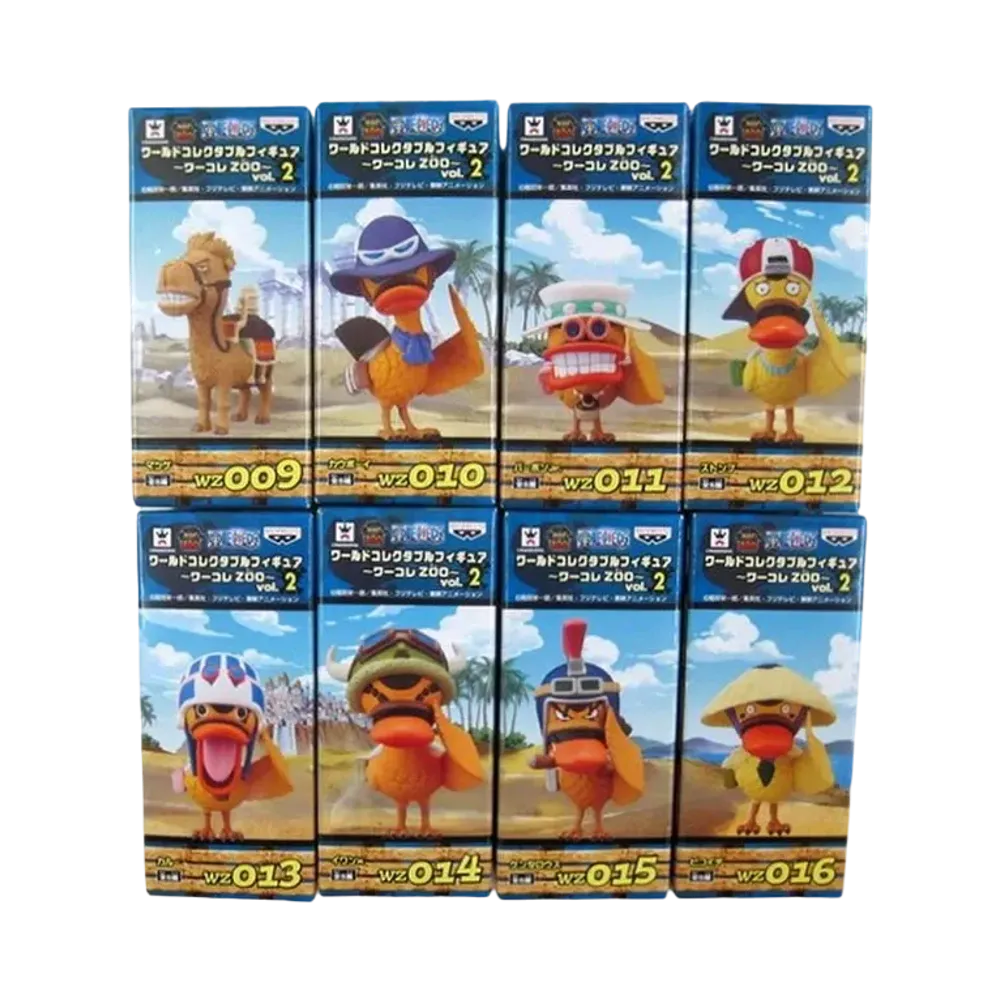 Banpresto One Piece World Collectable Figure ~WCF ZOO~ Vol.2 Complete 8 Piece Set
