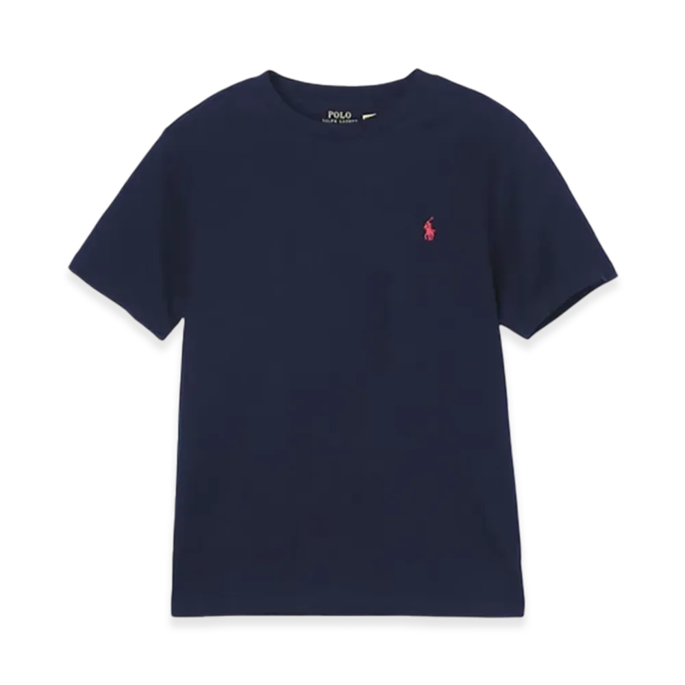 Polo Ralph Lauren Kids Short-Sleeve Cotton Jersey Crewneck Tee "Cruisenavy/B"