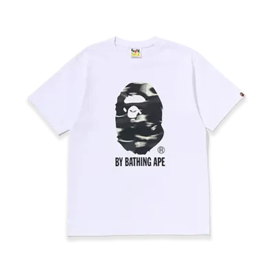 A BATHING APE Screen Camo By Bathing Ape Tee "White"