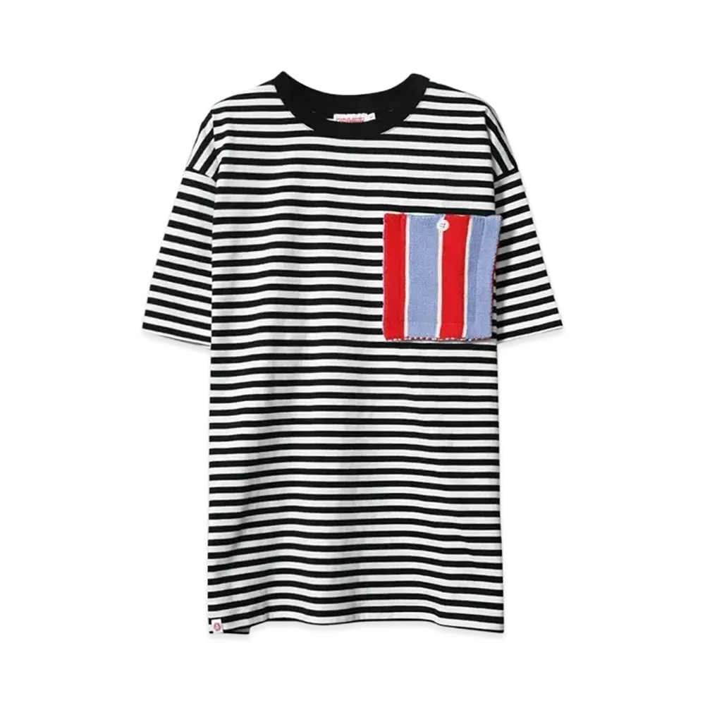 Charles Jeffrey Loverboy PATCH TEE "BLACK WHITE"