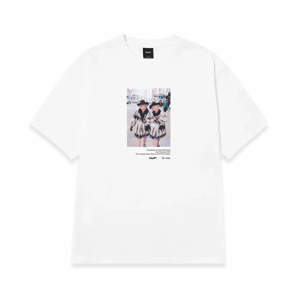 HUF DENNIS McGRATH The Sweetest Twins Tee "White"