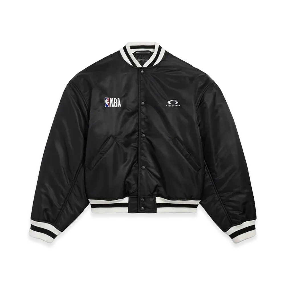 BALENCIAGA x NBA Collaboration Coach Jacket "Black"