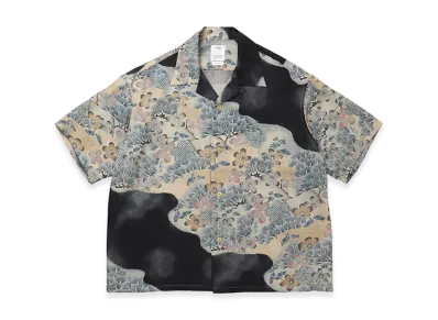 visvim Crosby Shirt S/S Jacquard (Silk) "Black"