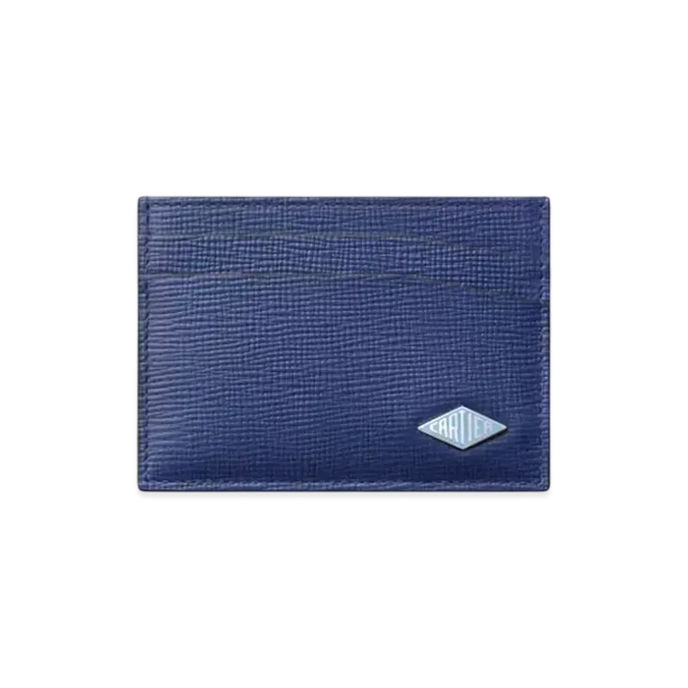 Cartier Double Card Holder Cartier Losange "Deep Blue"