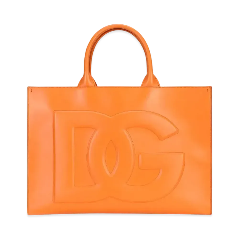 Dolce&Gabbana DG Daily Shopping Bag Large Calfskin "Orange"