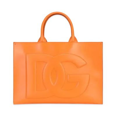 Dolce&Gabbana DG Daily Shopping Bag Large Calfskin "Orange"