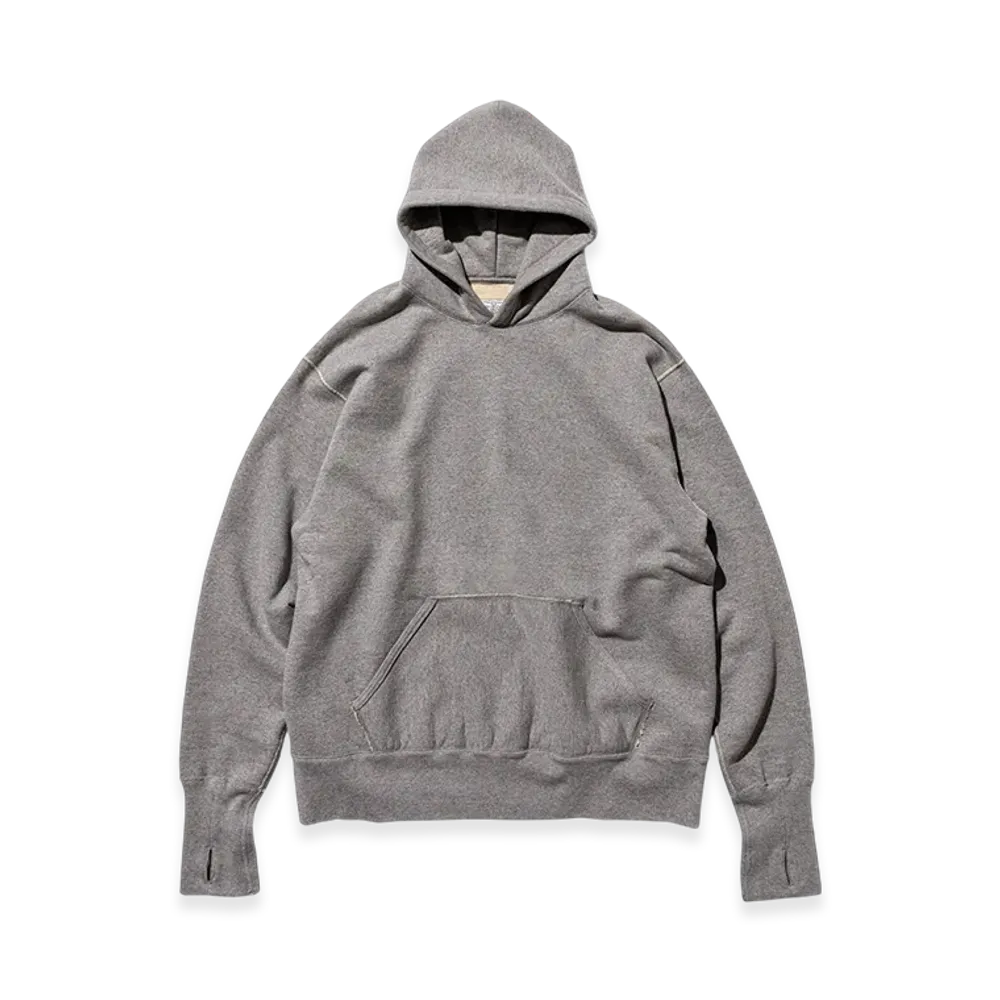 Unlikely Split Raglan Sleeve Hoodie "Top Gray"