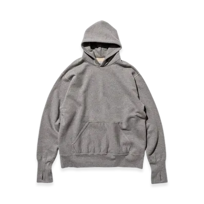 Unlikely Split Raglan Sleeve Hoodie "Top Gray"