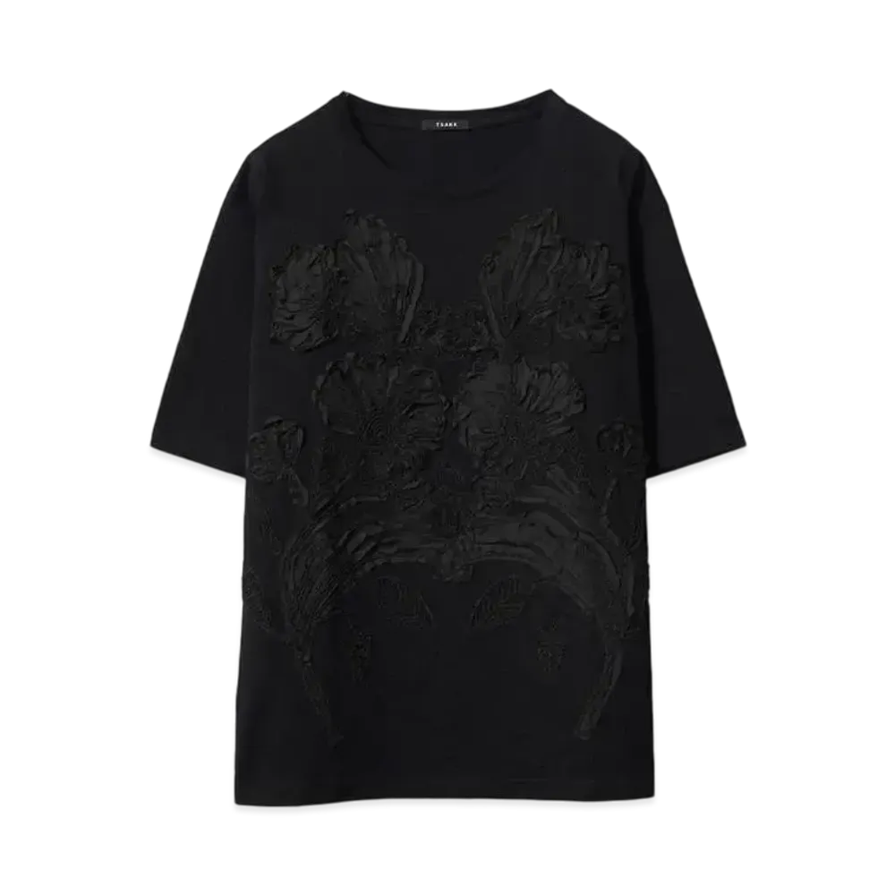 TAAKK EMBROIDERY T-SHIRTS "BLACK"