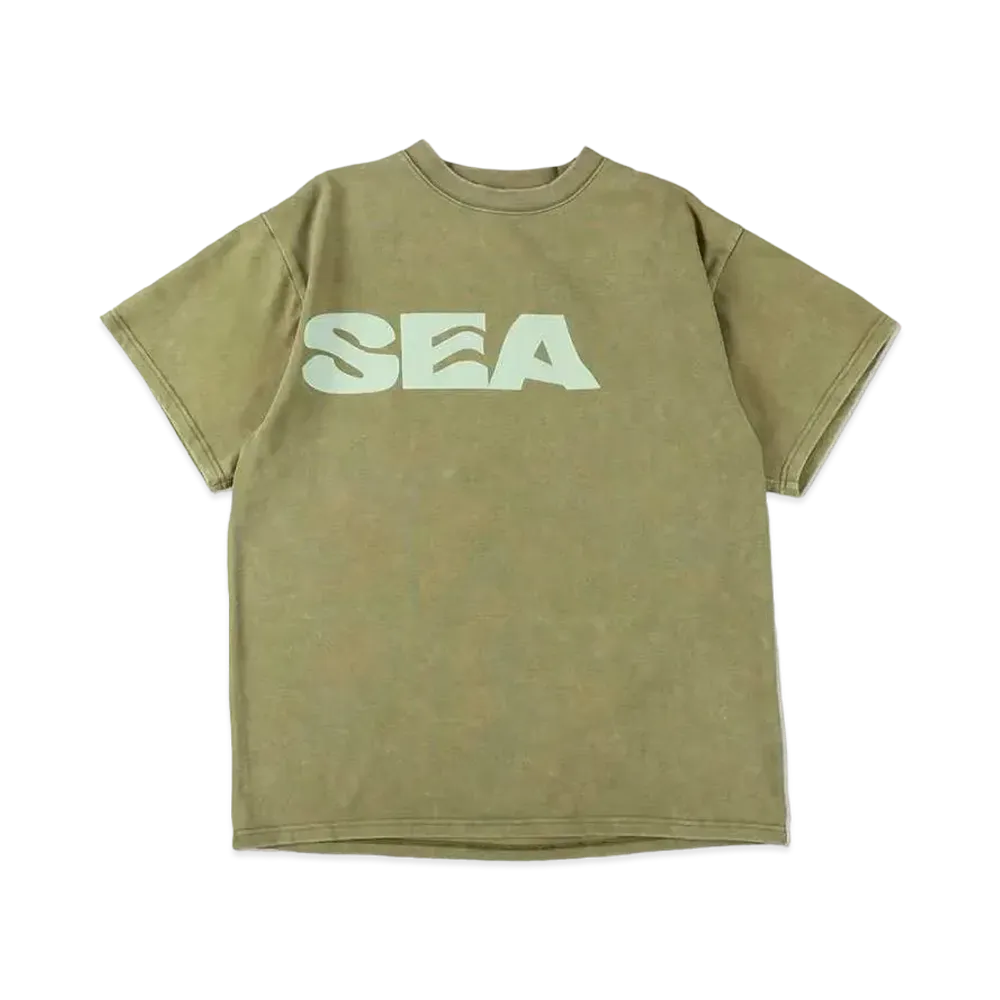 WIND AND SEA Smooth Pigment Dye (Sea) S/S Tee "Khaki"