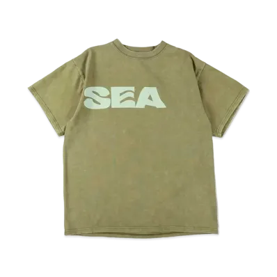 WIND AND SEA Smooth Pigment Dye (Sea) S/S Tee "Khaki"