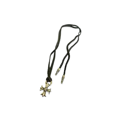 Chrome Hearts CH Plus Pendant Leather Blade Necklace "Silver"
