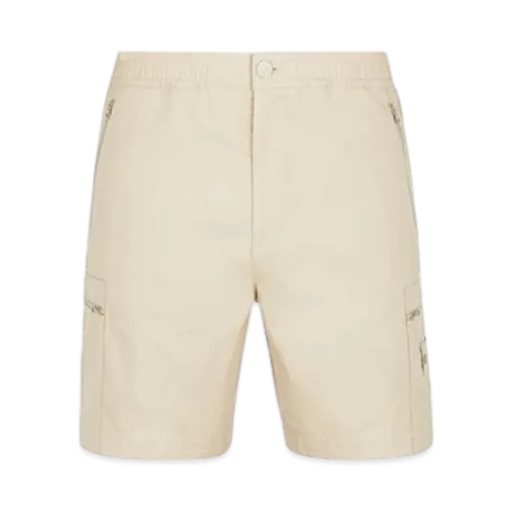 Stone Island L07F1 Weatherproof Cotton Canvas Ghost Piece Cargo Bermuda Shorts Comfort Fit - 24SS "Beige"