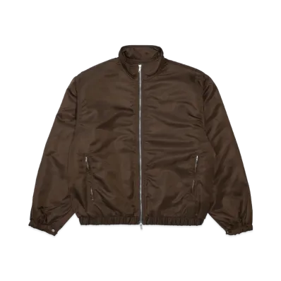 Supreme Stand Collar Lined Nylon Jacket "Brown"