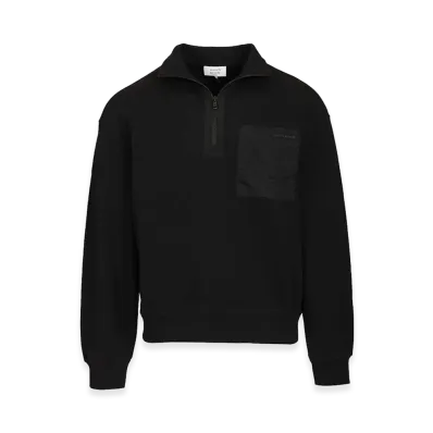 Maison Kitsune Zip-Up Sweatshirt "Black"