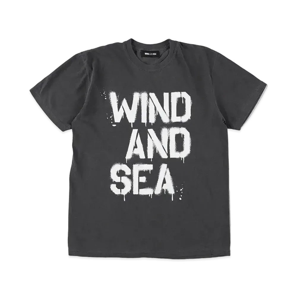 WIND AND SEA Spray Logo S/S Tee "Black"